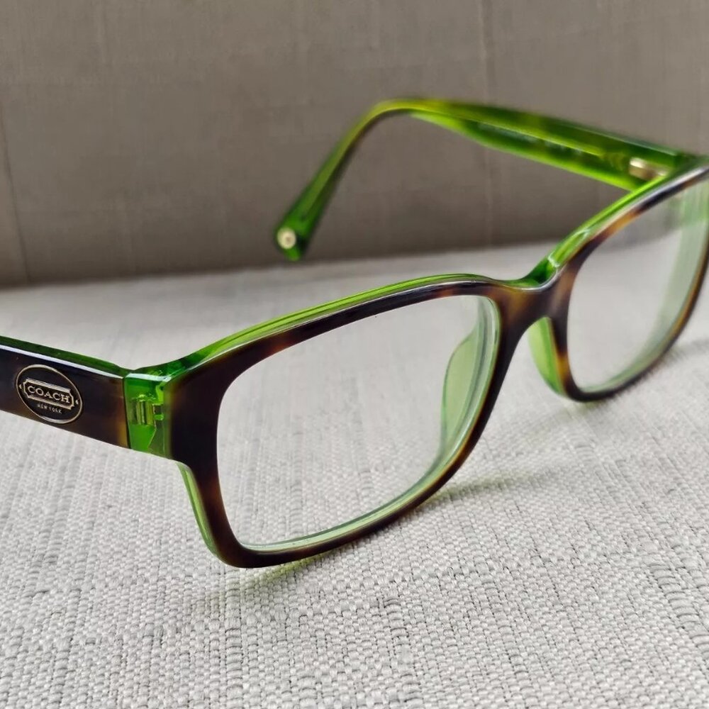 Coach New York Women Glasses Frame Brooklyn 5117 Green/Tortoise Eyeglasses 135 - Picture 3 of 11